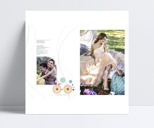新精品竖版婚纱照相册设计 从模板到成品的艺术升华